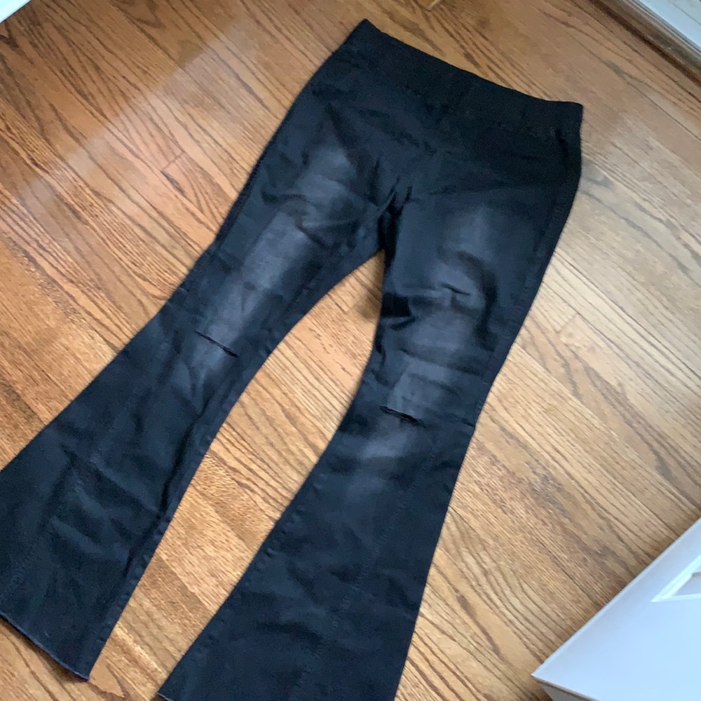 Black Jean Bell Bottoms